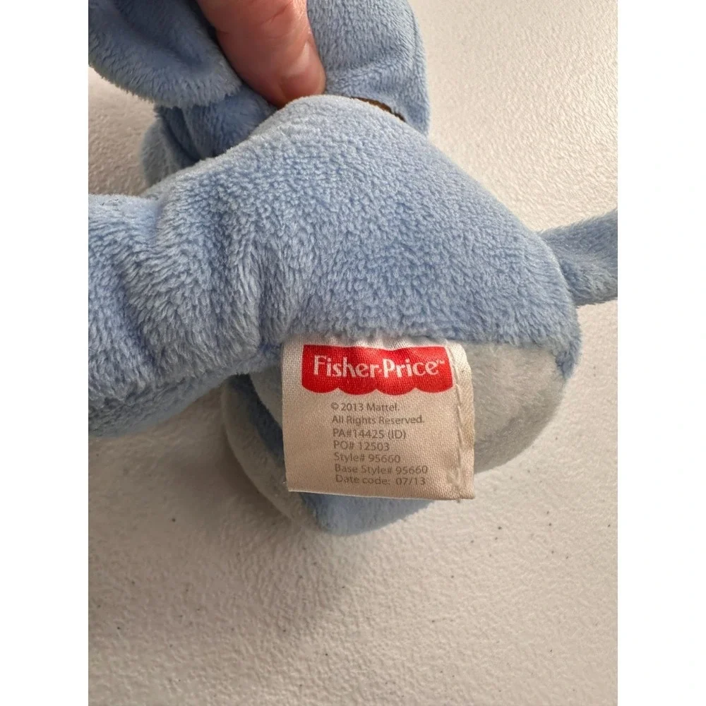 Fisher-Price Blue Elephant Plush Baby Toy 7